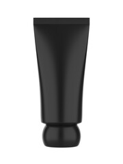 Blank cream tube template, 3d render illustration.
