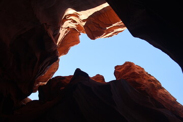 Antelope Canyon is a slot canyon located in Arizona, USA, known for its narrow passageways,...