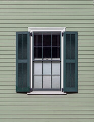window with shutters