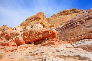 Fototapeta premium Colorful rocks - Valley of Fire - Nevada