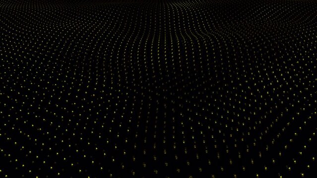 Gold abstract loop on alpha channel
