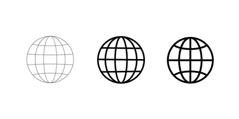 world set international earth globe icon illustration