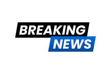 Breaking news template blue and black transparent