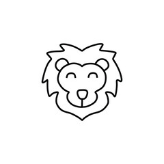 image of a lion's head without a mouth
