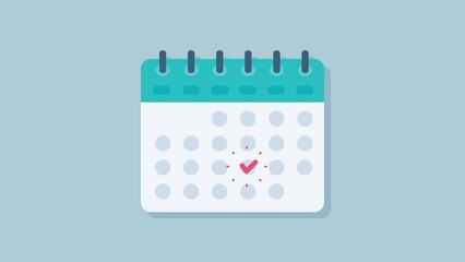 Date counting calendar. Ripped paper calendar to change the moments in the month.