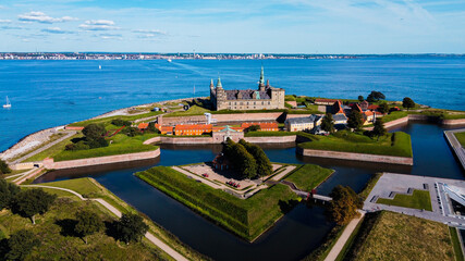 Aerial view of Kronborg Castle