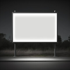 Blank frame mockup template for poster, artwork, billboard Generative By AI