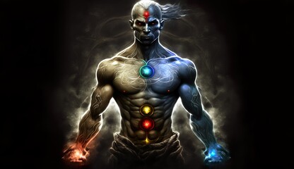 Generative AI
Spirituality, esoteric, meditation, fantasy, vampire, universe meta human god spirit, 
galaxy space background, spiritual image, design, illustration wallpaper, 
yoga, brain waves, brain