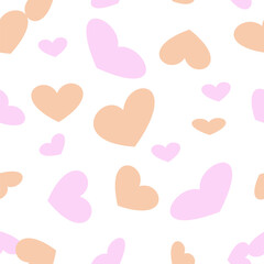 seamless pattern with hearts