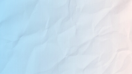 Blue and white color gradient crumpled paper texture background