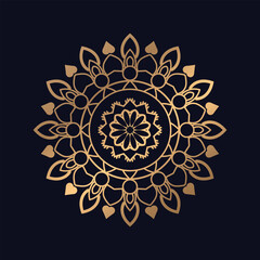 Beautiful Golden Mandala artwork design