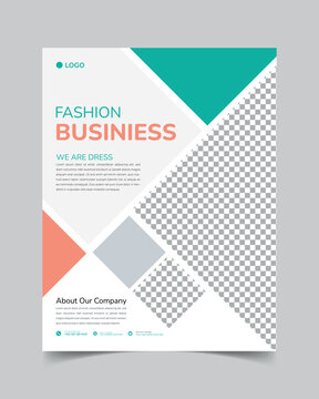 Fashion Flyer Design Vector .for business flyer template
