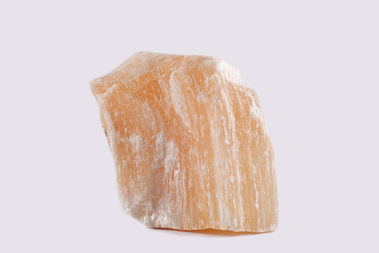 Gypsum is a soft sulfate mineral composed of calcium sulfate dihydrate. It is widely mined and used as a fertilizer.  Sample of red gypsym is from Morocco.
