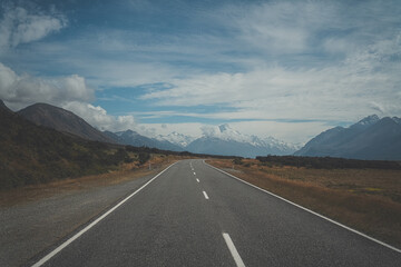 Road trip destination in New Zealand