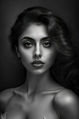 Fototapeta premium beautiful woman portrait, generative AI
