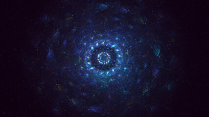 Fototapeta premium 3D rendering abstract round light background