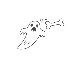 dog bone illustration