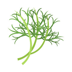オカヒジキ。フラットなベクターイラスト。
Saltwort. Flat designed vector illustration.