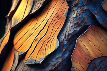 Marvel at the rich textures and patterns of tree bark, telling the story of a tree's life