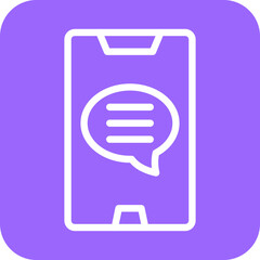 Vector Design Mobile Message Icon Style