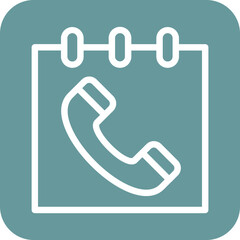 Vector Design Schedule Call Icon Style