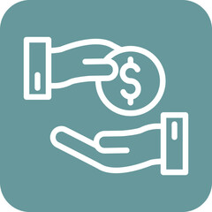 Vector Design Loan Icon Style