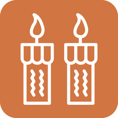 Vector Design Candles Icon Style