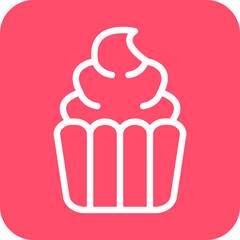 Vector Design Cupcake Icon Style