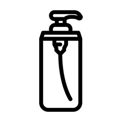 soap dispenser bathroom interior line icon vector illustration