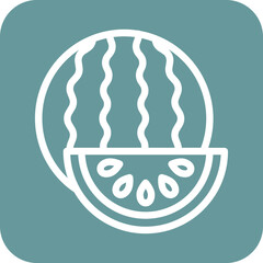 Vector Design Watermelon Icon Style