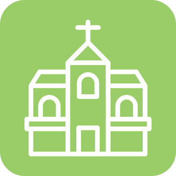 Vector Design Church Icon Style
