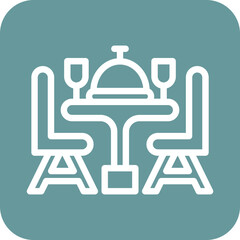 Vector Design Dining Table Icon Style