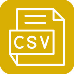 Vector Design CSV Icon Style