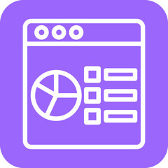 Vector Design Data Analysis Icon Style
