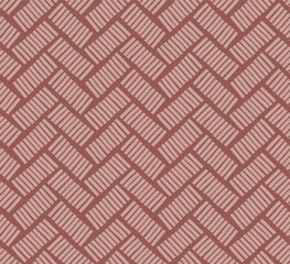 Japanese Line Zizgag Weave Vector Seamless Pattern