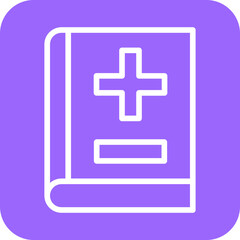 Vector Design Medical Book Icon Style