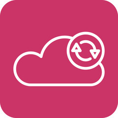 Vector Design Data Synchronization Icon Style