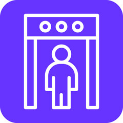 Vector Design Body Scanner Icon Style