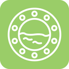 Vector Design Porthole Icon Style