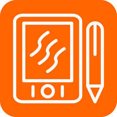 Vector Design Graphic Tablet Icon Style