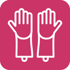 Vector Design Cleaning Gloves Icon Style