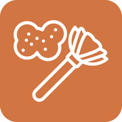 Vector Design Dusting Icon Style