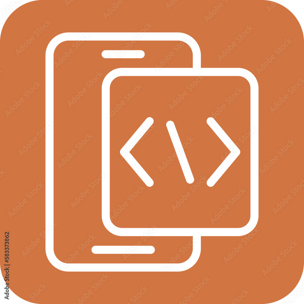 Poster vector design app development icon style