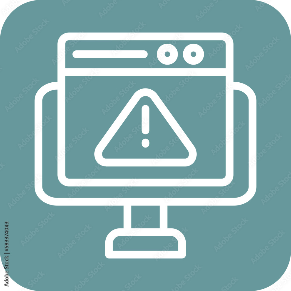Poster vector design website error icon style