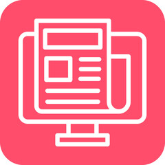 Vector Design Publish Article Icon Style