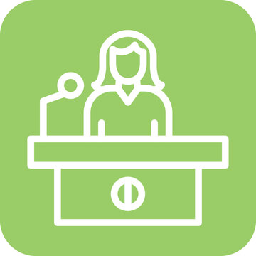 recommend clip art: Vector Design Press Secretary Icon Style