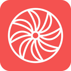 Vector Design Plane Turbine Icon Style