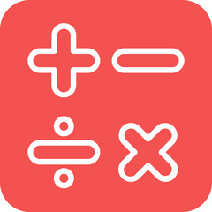 Fototapeta premium Vector Design Mathematics Icon Style