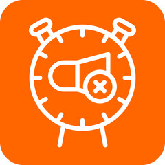Vector Design Mute Alarm Clock Icon Style