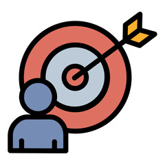 Business target icon